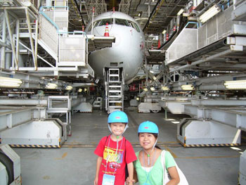 Mr. Jay Visits Aircraft Repair Shop